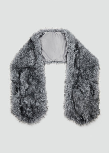 Fur-effect scarf