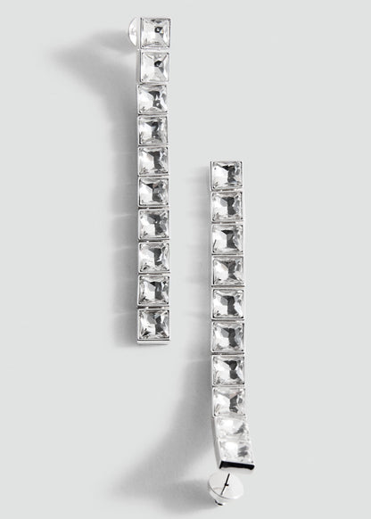 Crystal pendant earrings
