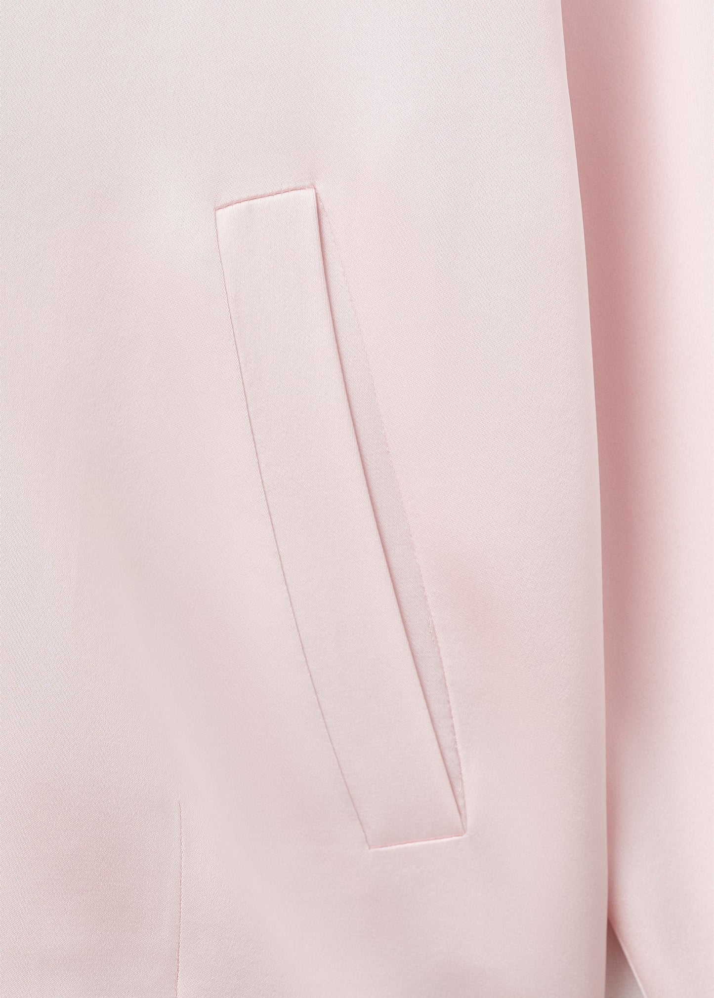 Satin jacket with zip