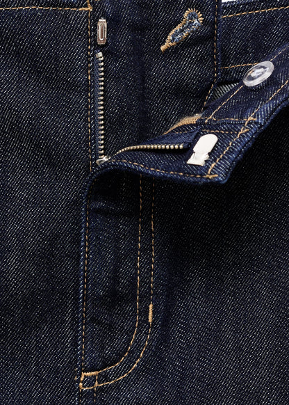 Midi denim skirt