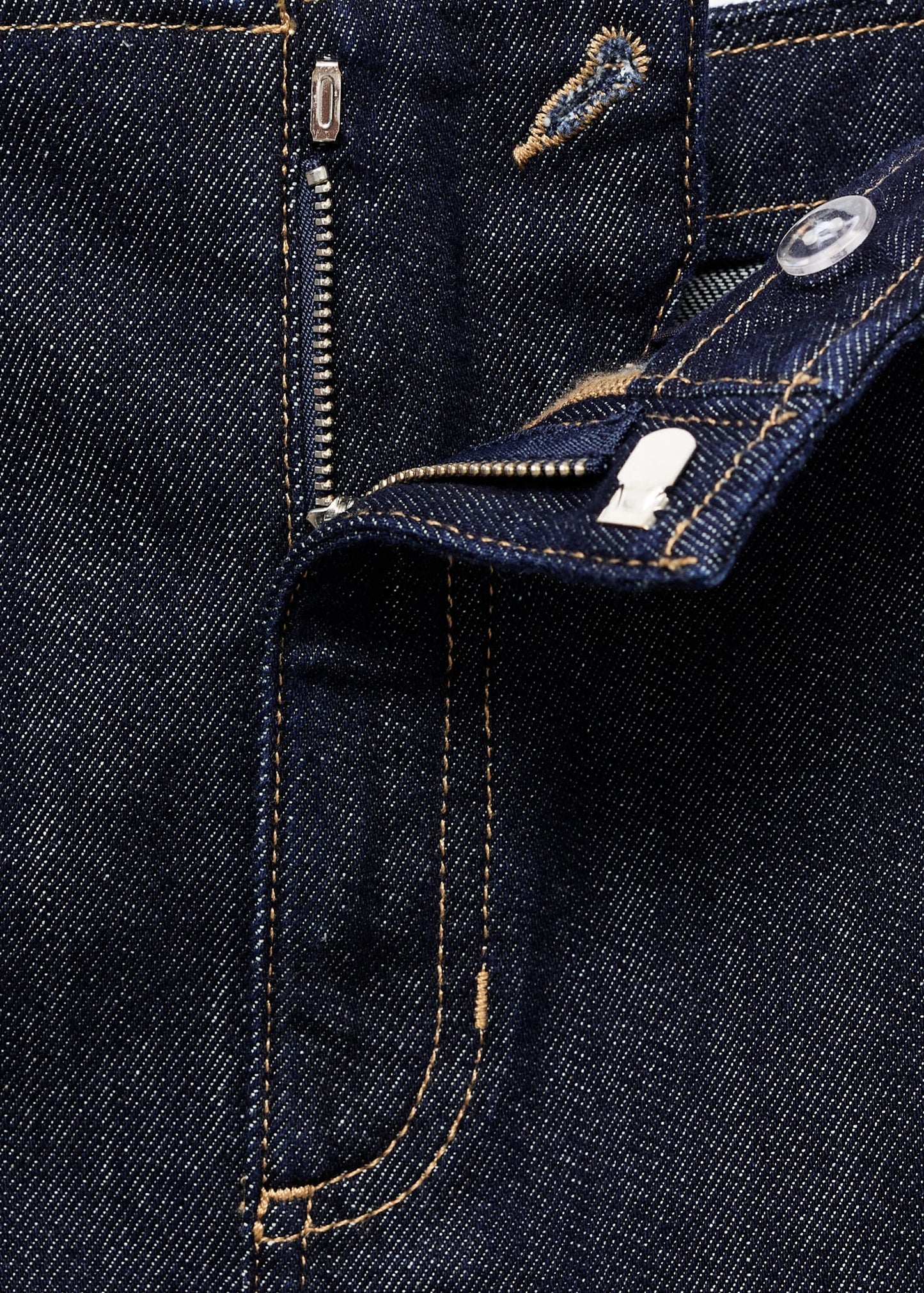 Midi denim skirt