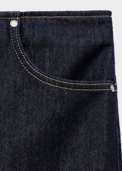 Midi denim skirt