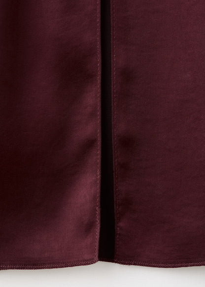 Belt satin dress