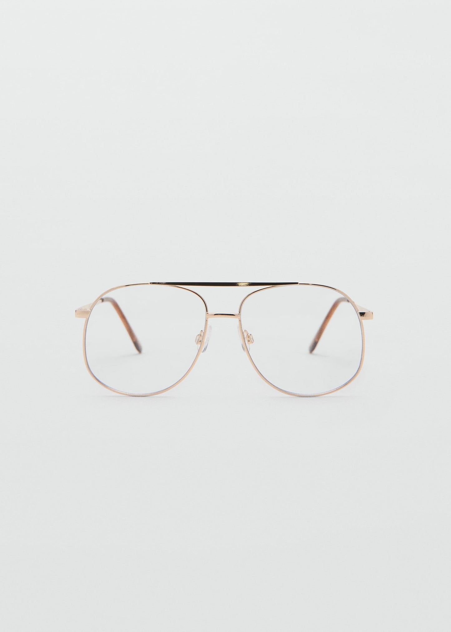 Aviator metallic frame glasses