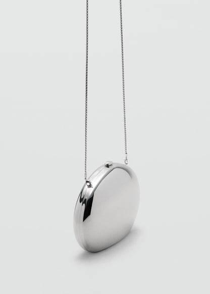 Oval clutch bag
