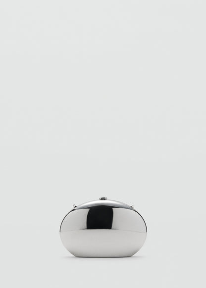 Oval clutch bag