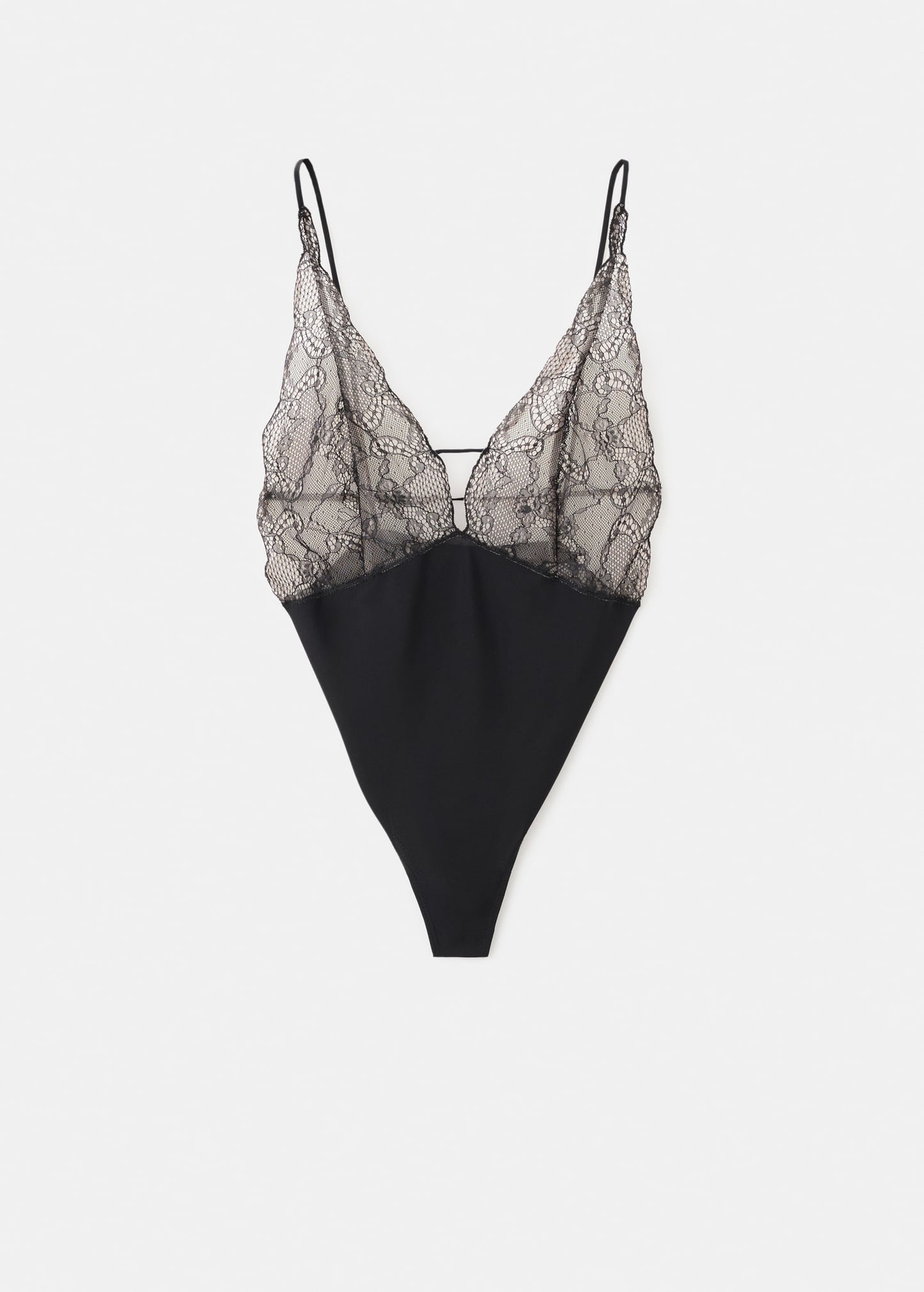 Combined lace bodysuit