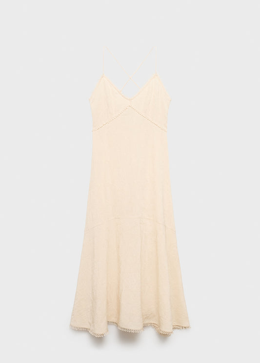 Embroidered midi dress