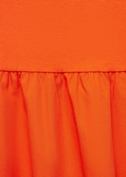 Balloon-effect strapless dress