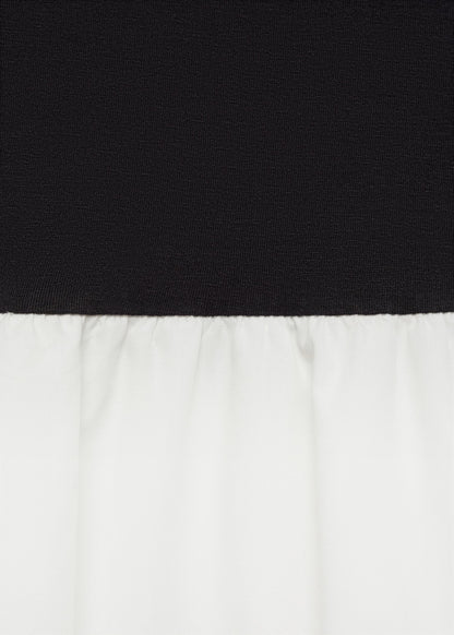 Balloon-effect strapless dress
