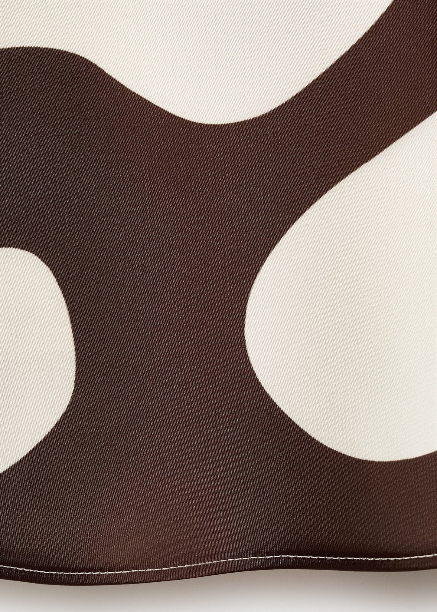 Printed satin dress