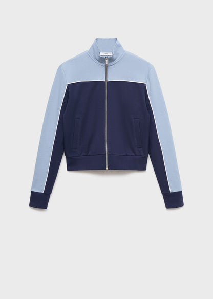 Two-tone fitted jacket