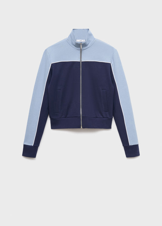 Two-tone fitted jacket