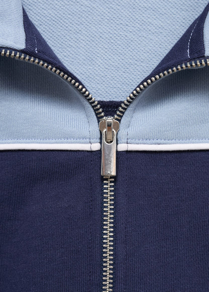 Two-tone fitted jacket