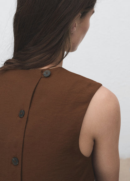 Buttoned crop top