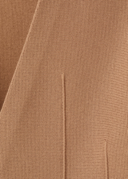 Fitted knitted jacket with buttons