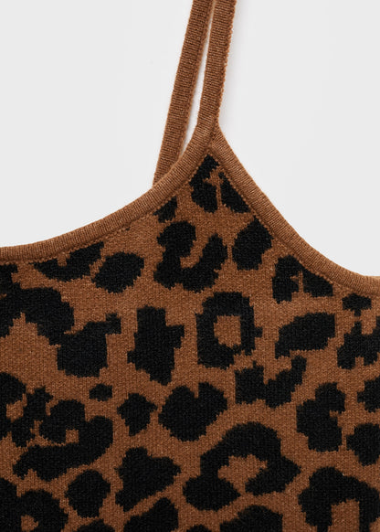 Leopard Stitch Top