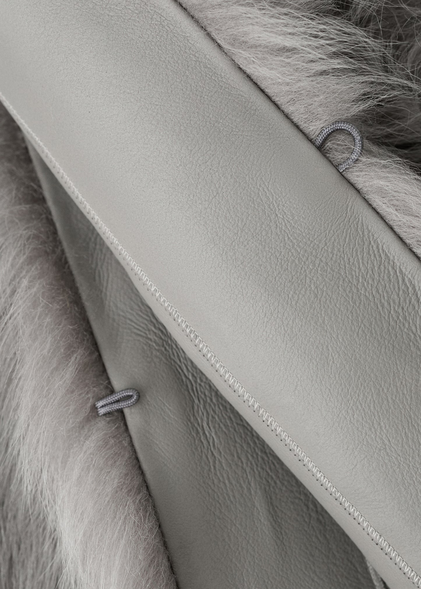 Reversible fur coat