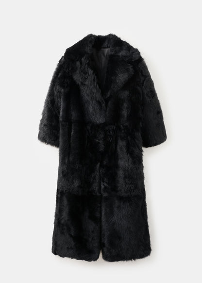 Reversible fur coat