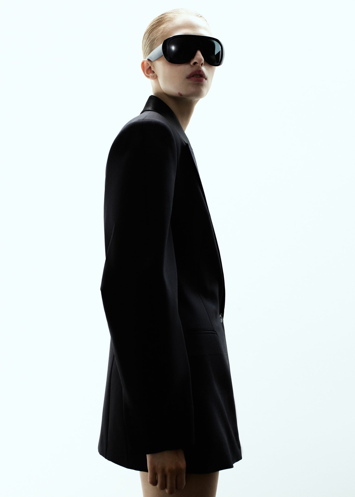 Wool blend blazer dress