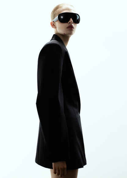 Wool blend blazer dress