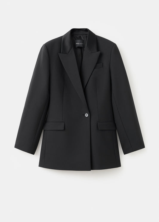 Wool blend blazer dress