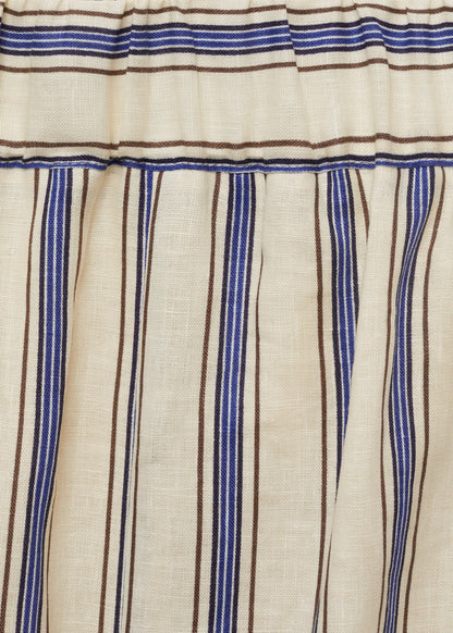 Striped linen skirt