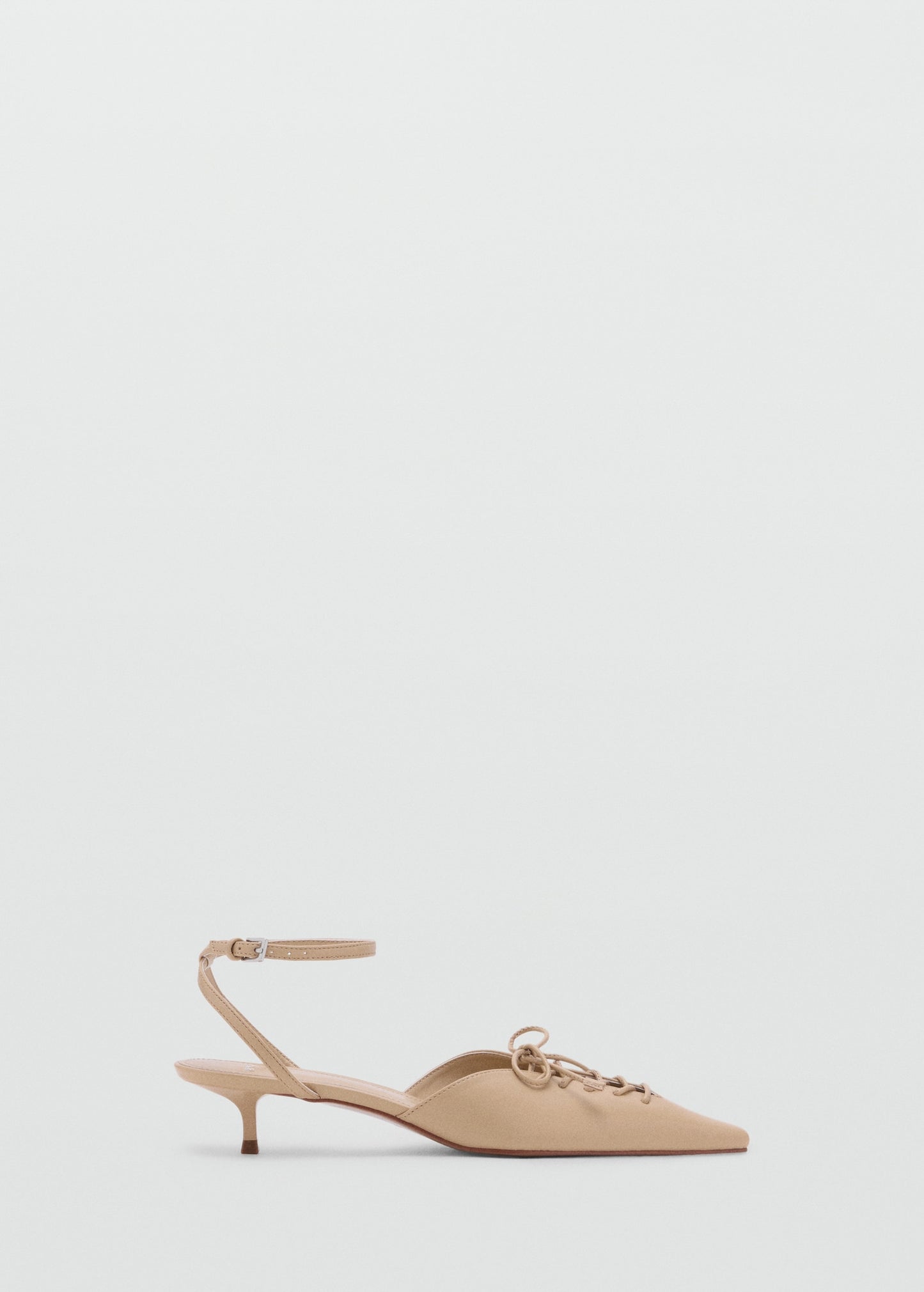 Lace-up high heel shoes