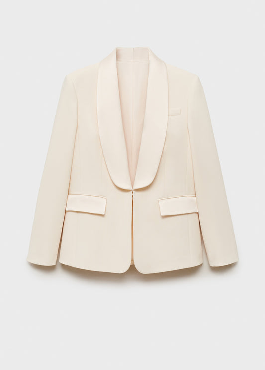 Suit jacket with satin lapels - Women | MANGO United KingdomMANGOAdd to your wishlistMango chatbot
