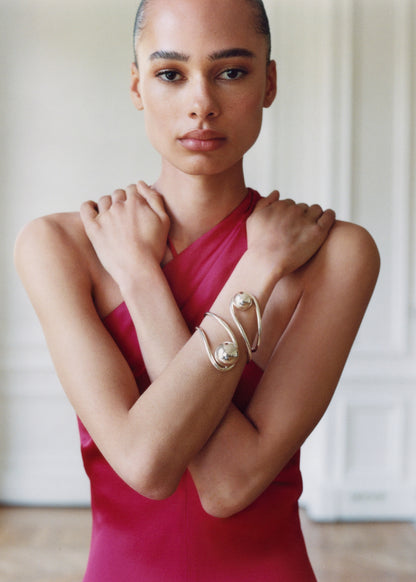 Maxi bracelet with sphere design