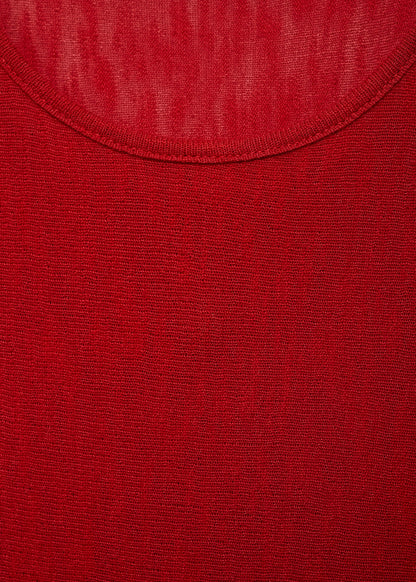 Asymmetrical low-knit dress