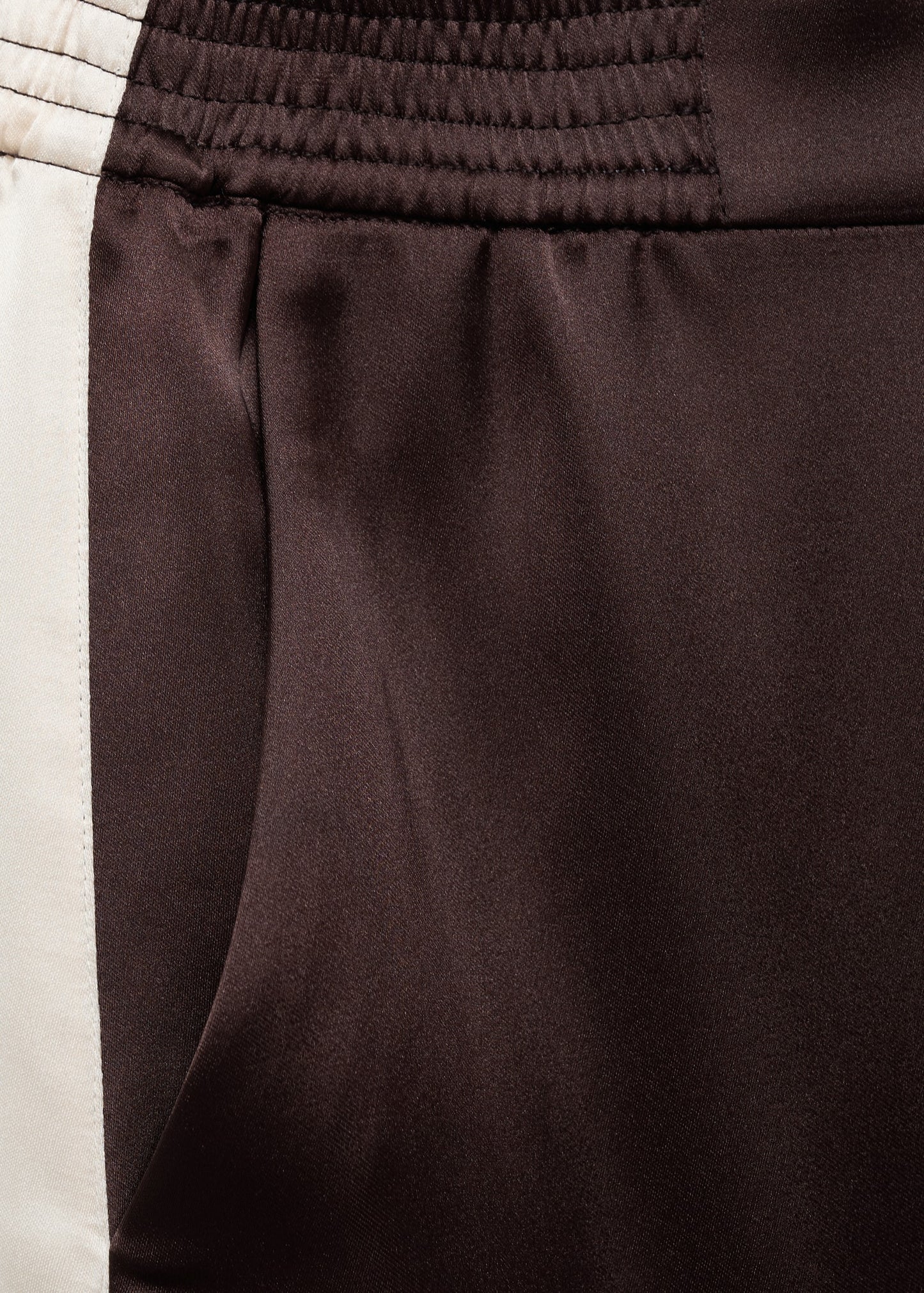 Contrast stripe straight trousers