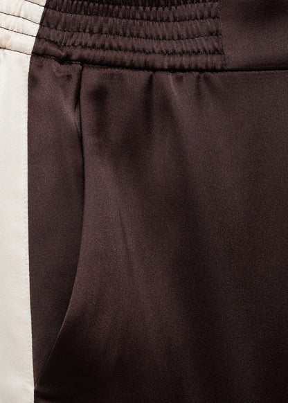 Contrast stripe straight trousers