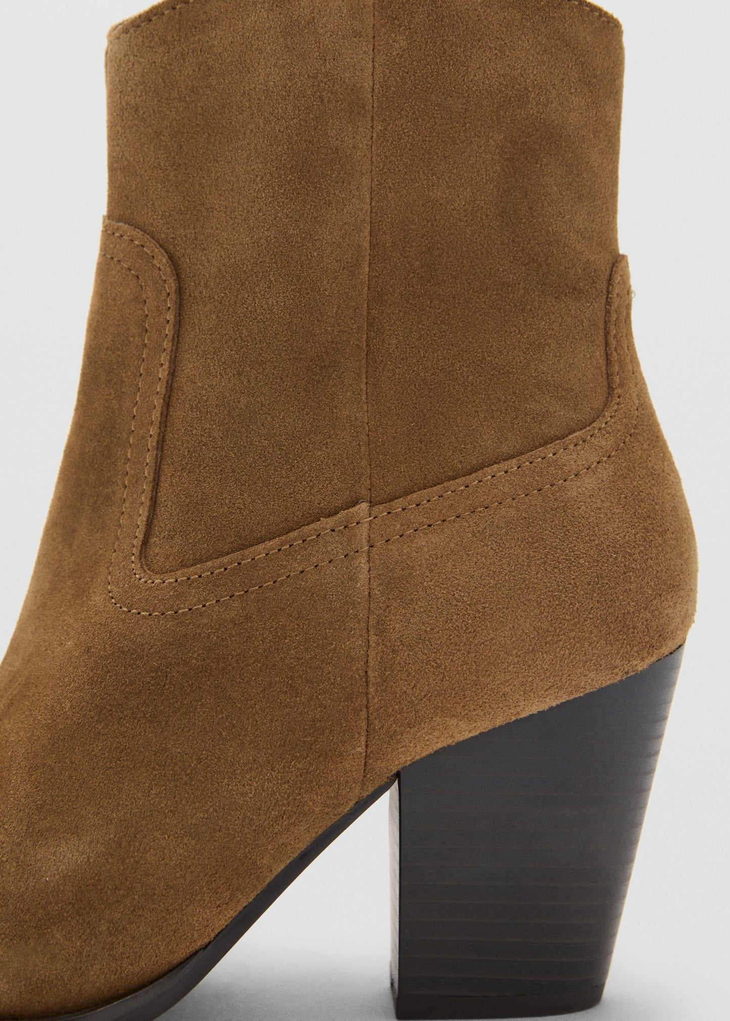 Suede block-heel boots