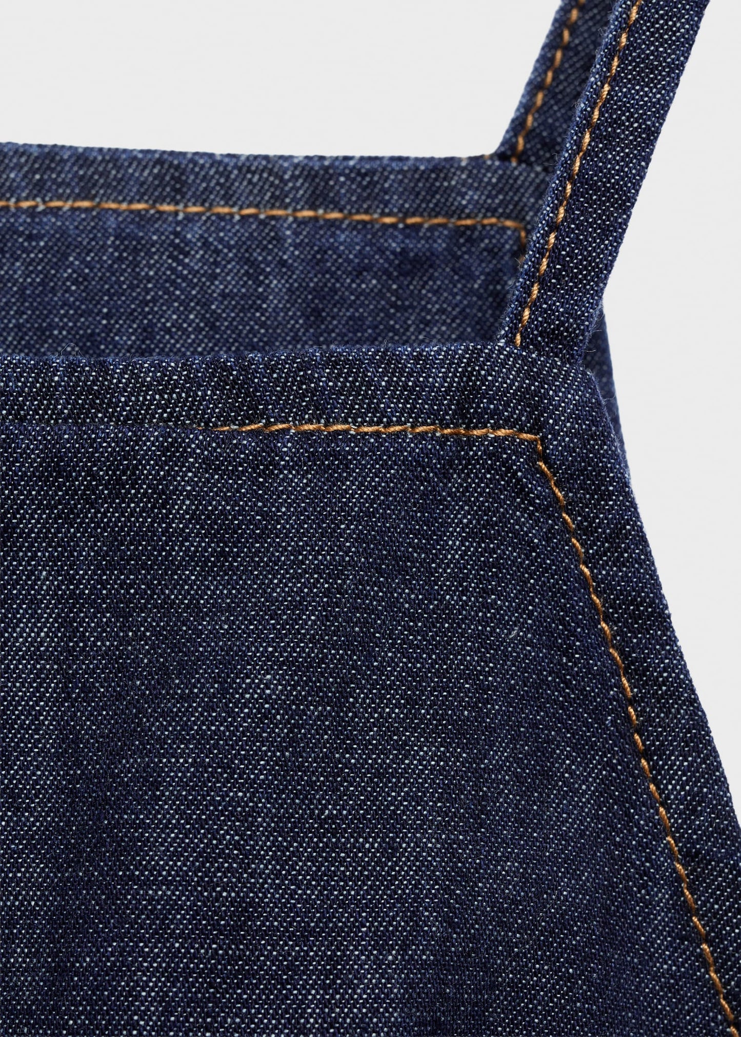Buttoned denim top