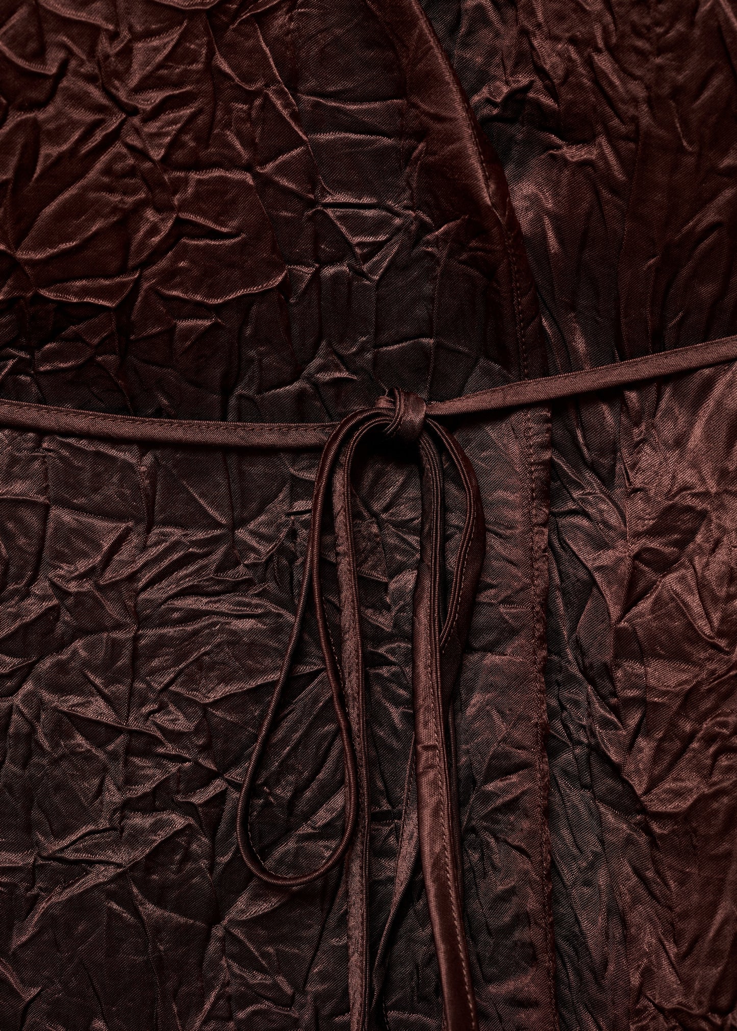 Wrinkled effect double-breasted vest