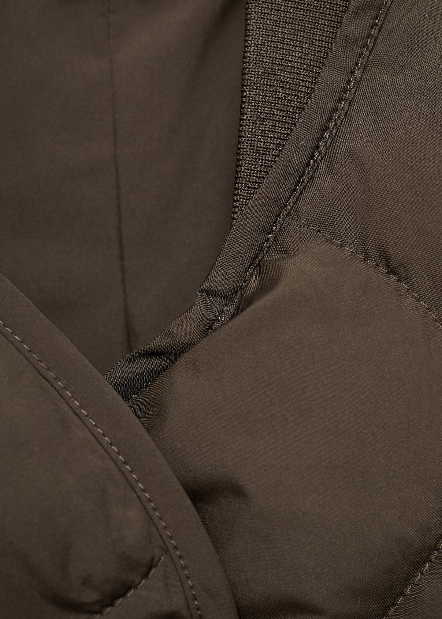 Oversize quilted down anorak