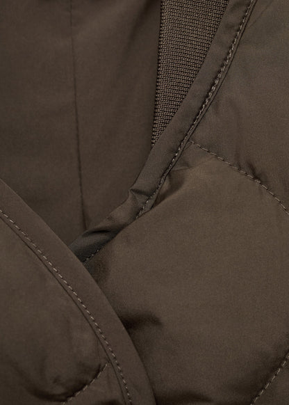 Oversize quilted down anorak