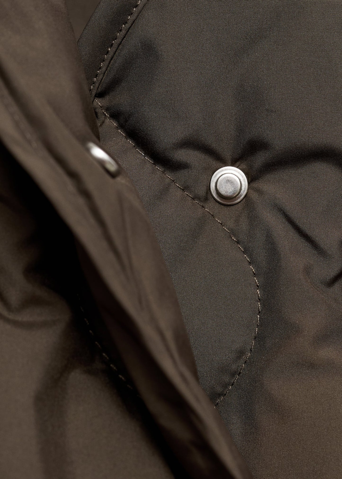 Oversize quilted down anorak