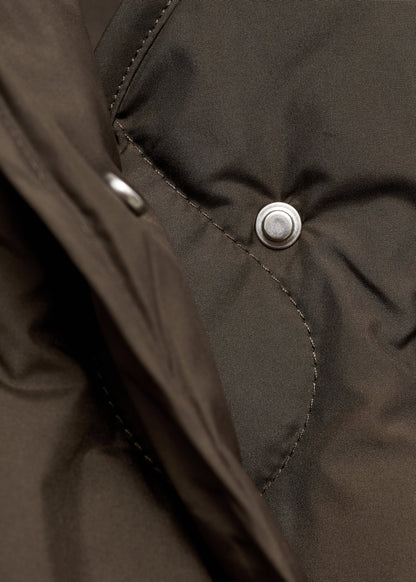 Oversize quilted down anorak