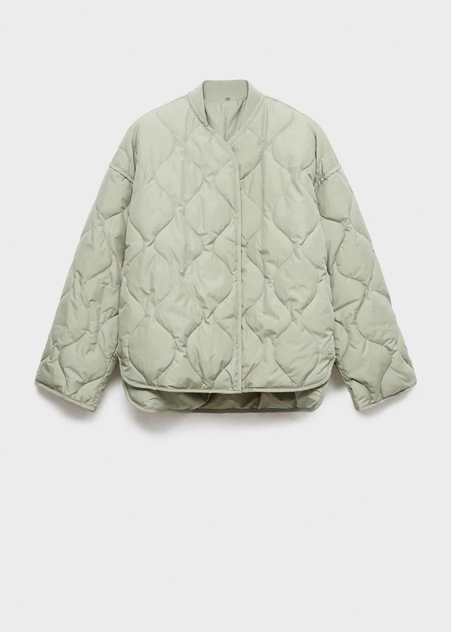 Oversize quilted down anorak