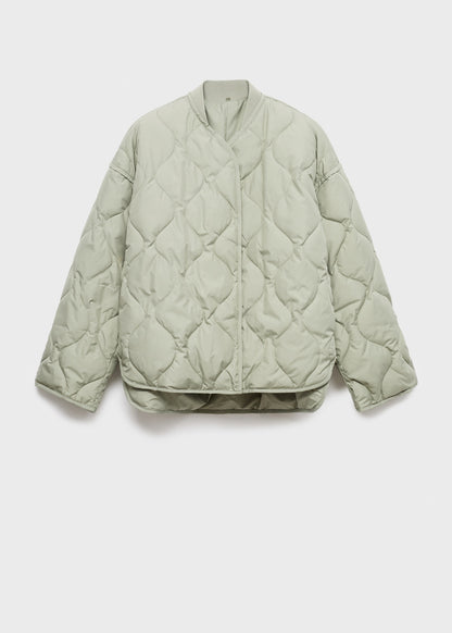 Oversize quilted down anorak