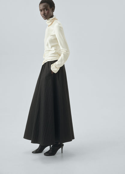 Long flared skirt