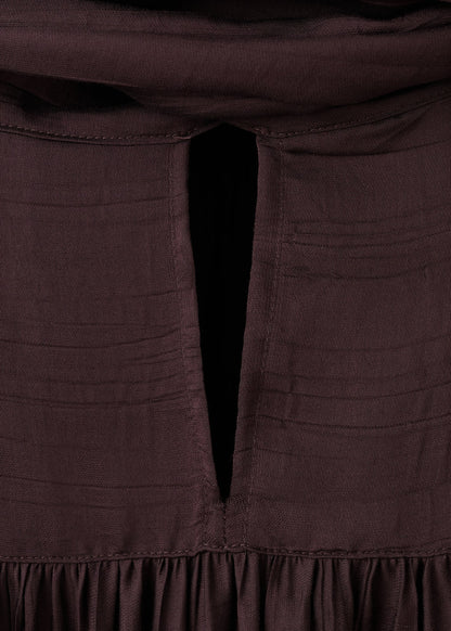 Textured blouse with foulard