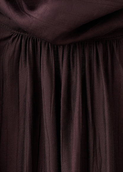 Textured blouse with foulard
