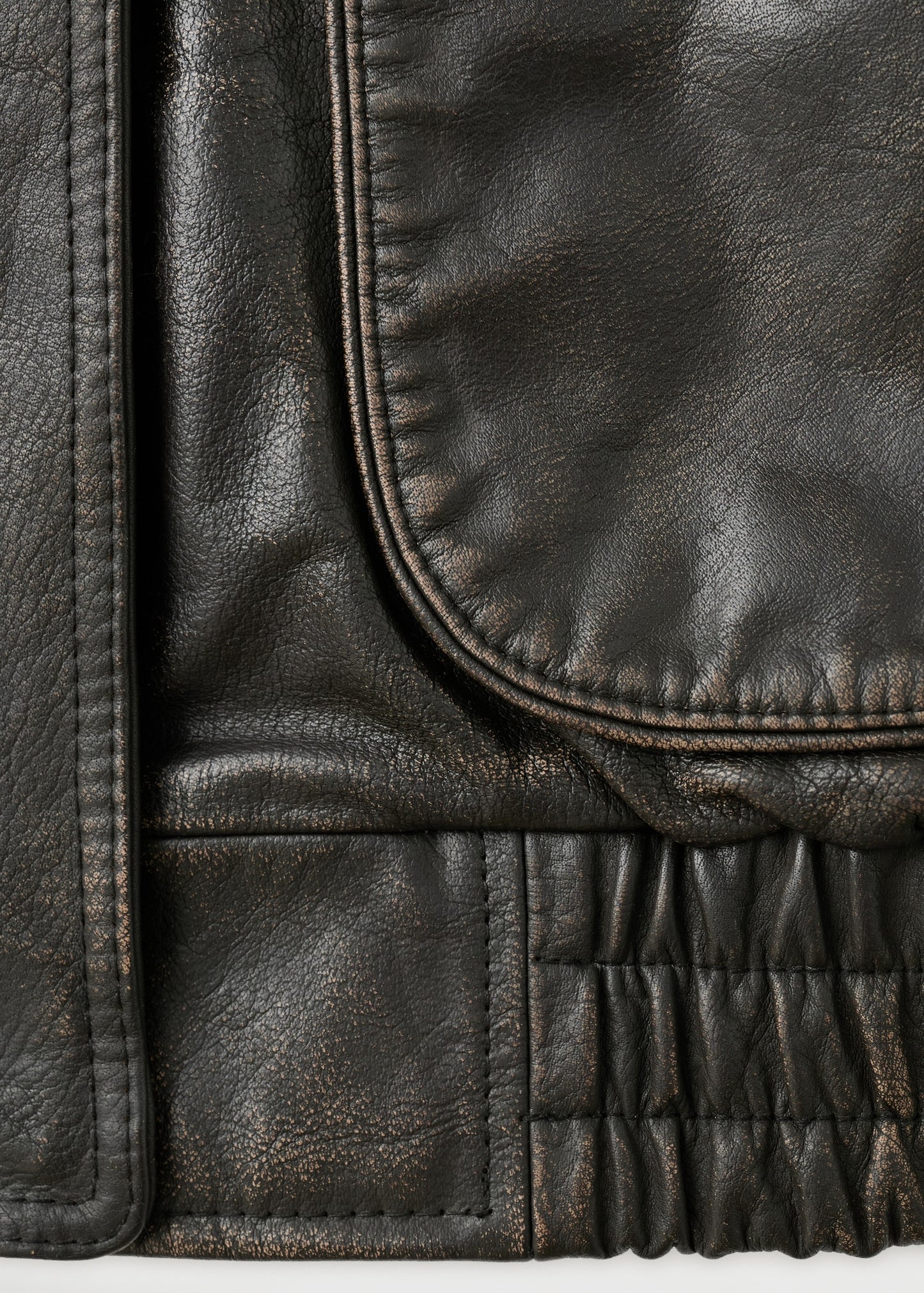 100% leather jacket with pockets