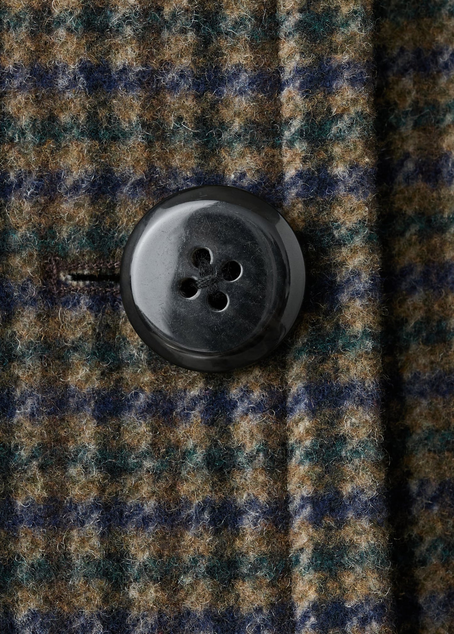Houndstooth wool jacket