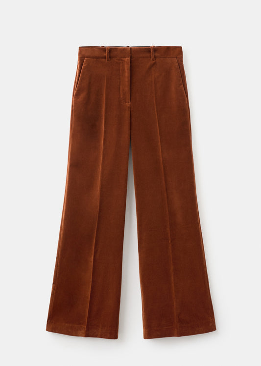 Velvet suit trousers