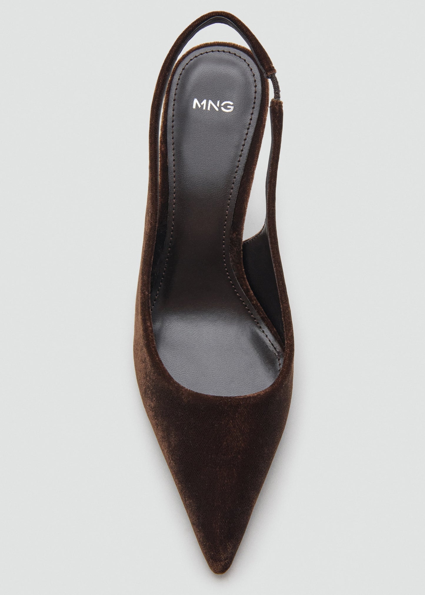 Velvet heeled shoes