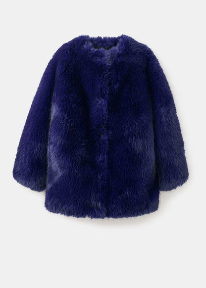 Faux-fur coat